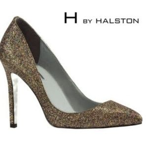 H by Halston Glitter Pumps